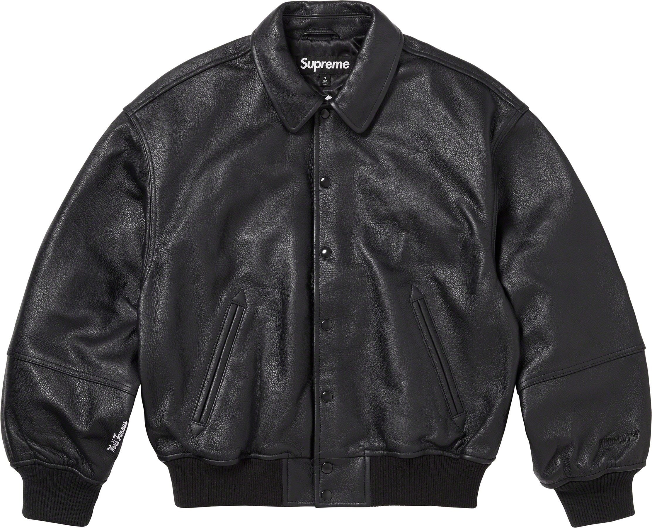 GORE-TEX Infinium WINDSTOPPER® Leather Varsity Jacket view 22